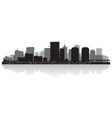 City skyline set 10 city silhouettes of USA 5 Vector Image