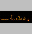 macau light streak skyline vector image vector image