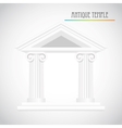 ancient columns vector image