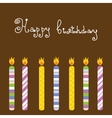 Birthday candles Royalty Free Vector Image - VectorStock