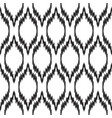 black and white ikat seamless pattern vector image