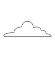 cloud line icon vector image