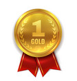 golden winner badge competition trophy best vector image