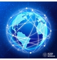 network globe concept vector image vector image