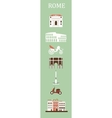 symbols of rome vector image