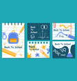back to school banners set vector image vector image