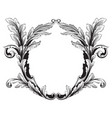 baroque vintage elements vector image