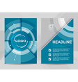 flyer template a4 size brochure corporate banner vector image