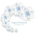 paper flower background vector image