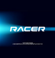 font racer vector image