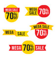 sale banner template design vector image