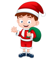 santa boy vector image