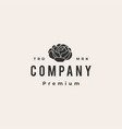rose flower hipster vintage logo icon vector image