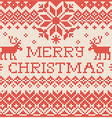 merry christmas scandinavian or russian style vector image