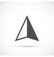 navigation arrow icon vector image vector image