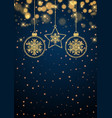 sparkle christmas background with glittery vector image vector image
