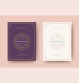 wedding invitation save date card flourishes vector image vector image