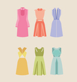 beautiful woman dresses eps 10 vector image vector image