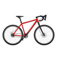 bicycle realistic fitness sport road race carbon vector image
