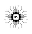 processor logo icon vector image