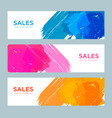 set of sale banners design vector image