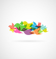 bird design vector image vector image