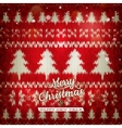 knitted christmas background eps 10 vector image