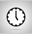 clock face showing 5-00 simple black icon vector image vector image