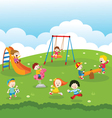 kids at park vector image vector image