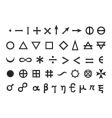 elements and symbols vector image