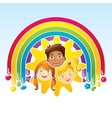 happy children vector image