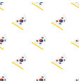seamless pattern with flags south korea vector image