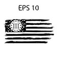 betsy ross 1776 13 stars distressed us flag vector image vector image