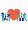 thank you doctors and nurses concept design vector image vector image