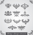 vintage corners elements of design vector image