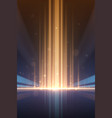 abstract gold and blue light rays effect vector image vector image