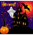 halloween ghost house vector image