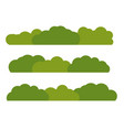 Green foliage icon cartoon bush game landscape Vector Image