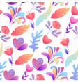 seamless pattern with romantic flowers vector image