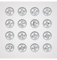 contact us service icons set vector image