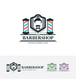 mr barbershop logo vector image