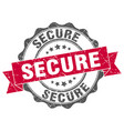 secure stamp sign seal vector image