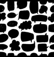 speech bubble seamless pattern vector image