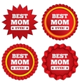 best mom ever sign icon award symbol vector image