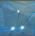 abstract background polygon blue and card vector image vector image