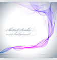 abstract blue colored smoke background vector image