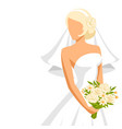 wedding beautiful bride vector image