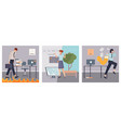 work week concept vector image vector image