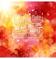 save the date for personal holiday wedding vector image