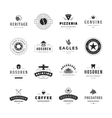 vintage logos design templates set vector image